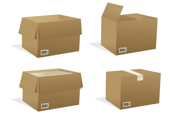 Ilustração de caixas — Fotografia de Stock