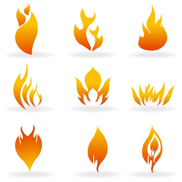 Shapes of fire — Stock Photo, Image