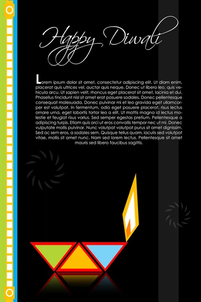 Diwali kartı — Stok fotoğraf