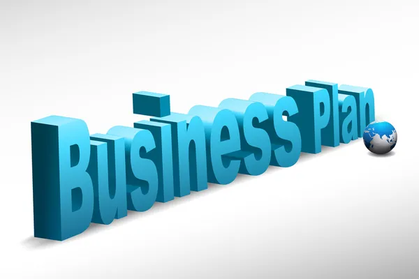 Business plan text — Stock Photo, Image