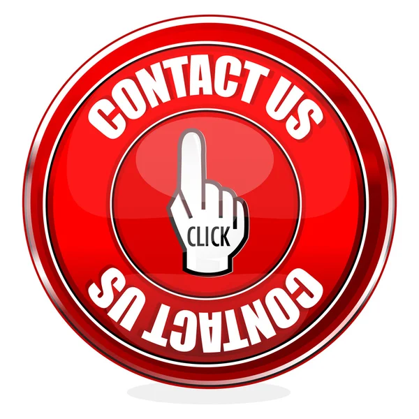Contact us button — Stock Photo, Image