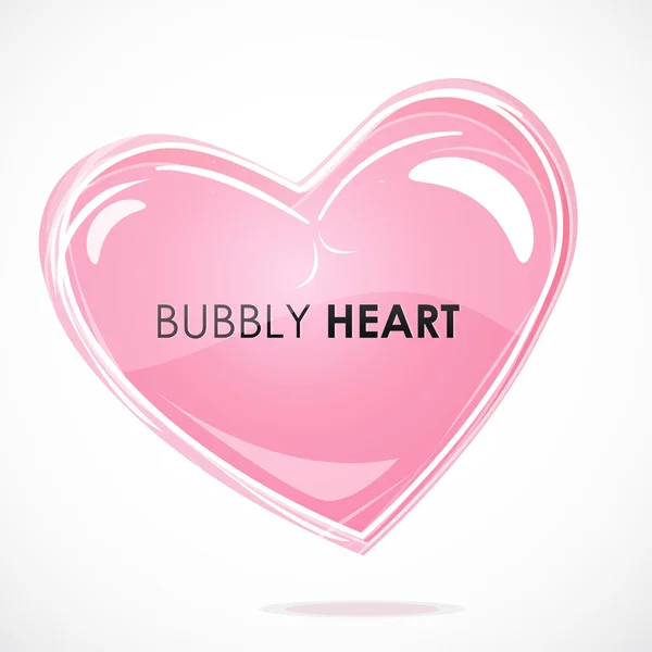 Bubbel hjärta — Stockfoto
