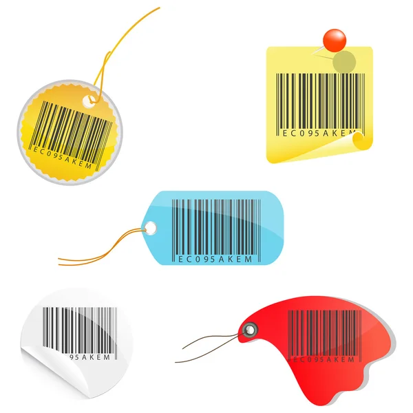 stock image Tags of barcodes