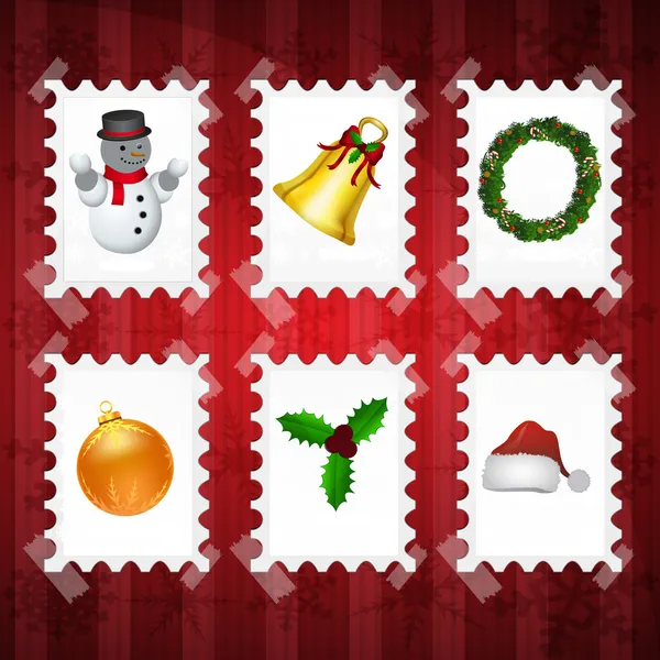 Jul klistermärke — Stockfoto