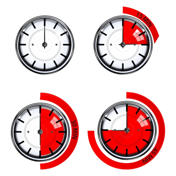 Funkce hodinekfunktion av klocka — Stockfoto