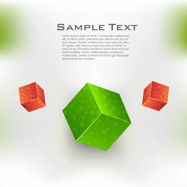 Hintergrund mit Würfeln und Platz für Text — Stockfoto