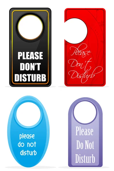 Do not disturb tags — Stock Photo, Image