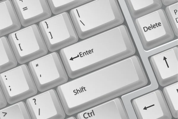 Closeup of keyboard keys — Stock Photo, Image