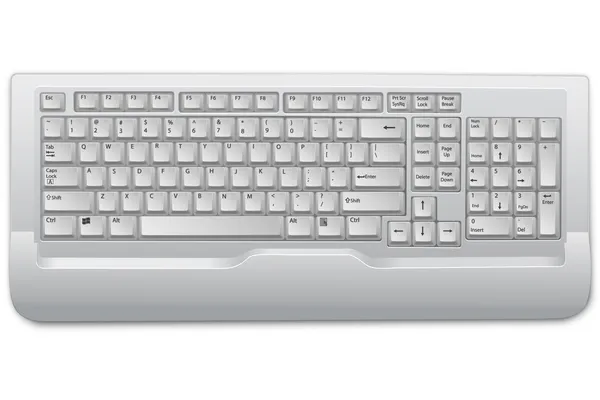Изолированная клавиатура — стоковое фото