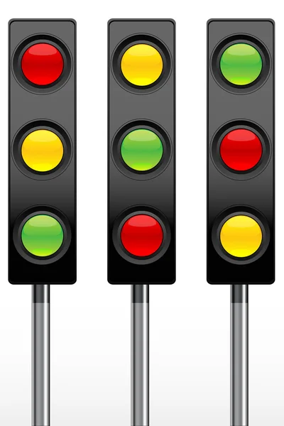 Traffic signal icons — Stock Photo, Image