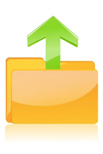 File with up arrow — Stock Photo, Image