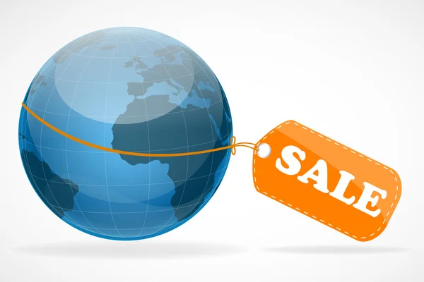 Global sale tag — Stock Photo, Image