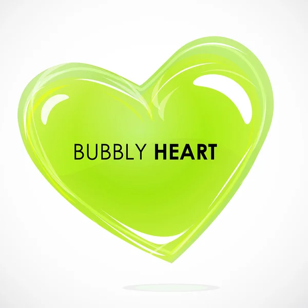 Bubbly heart — Stock Photo, Image