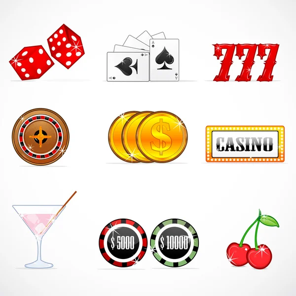 Casino icons — Stock Photo, Image