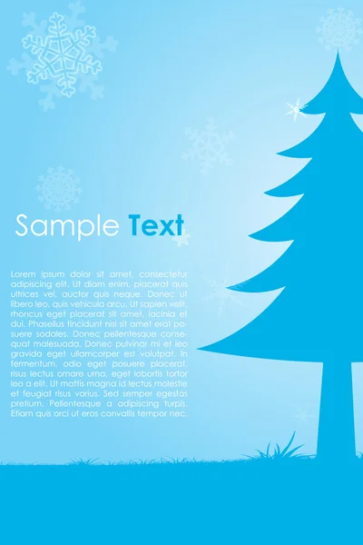 サンプル テキスト付きのクリスマス カード — ストック写真