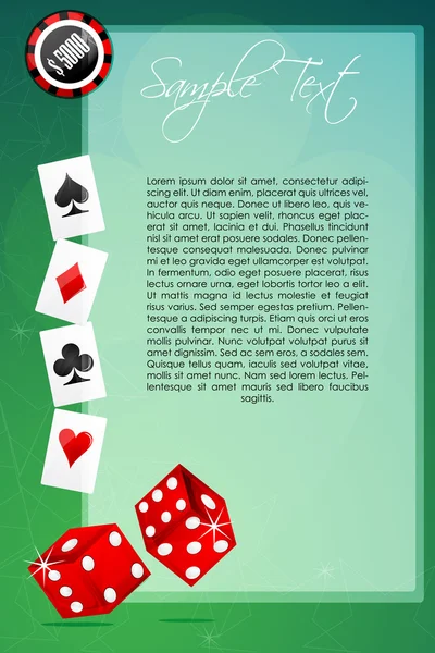 Casino card — Stock Photo, Image