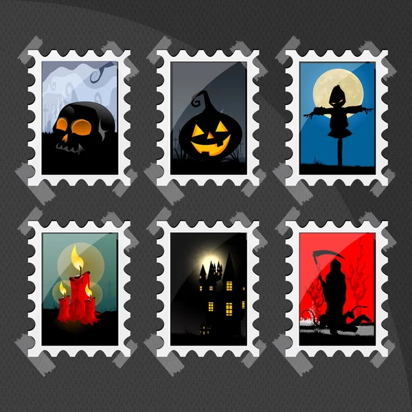 Cadılar Bayramı pullar — Stok fotoğraf