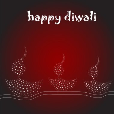 Diwali card clipart