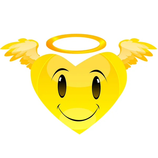 Smiley angel heart — Stock Photo, Image