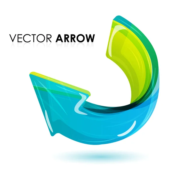 Arrow on white background — Stock Photo, Image