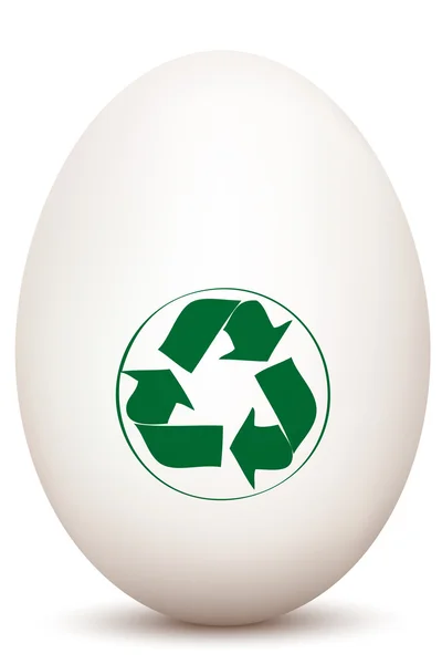 回收站蛋 — 图库照片