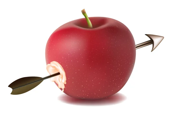 Apple con flecha — Foto de Stock