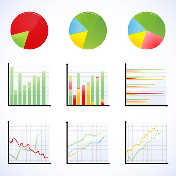 Different graphs — Stock Photo, Image