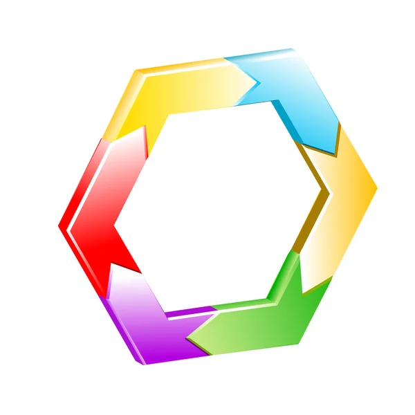 Hexagon background — Stock Photo, Image