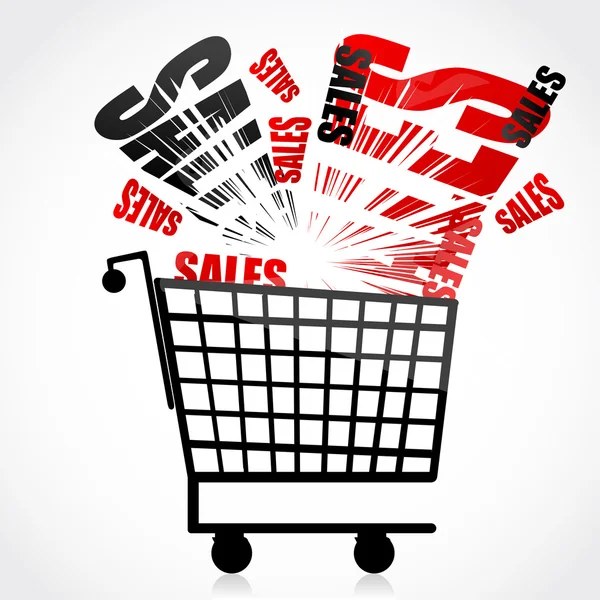 Sales trolley — Stock Photo, Image