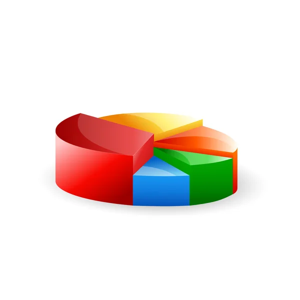 Diagrama circular de colores — Foto de Stock