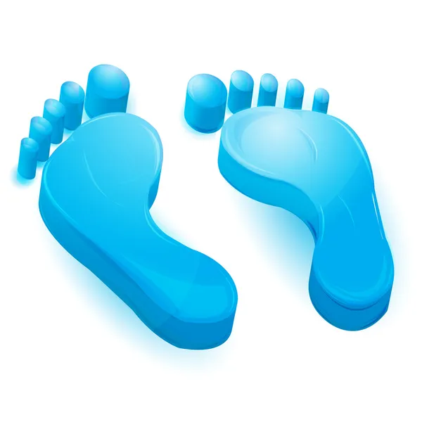 Impressões nos pés — Fotografia de Stock