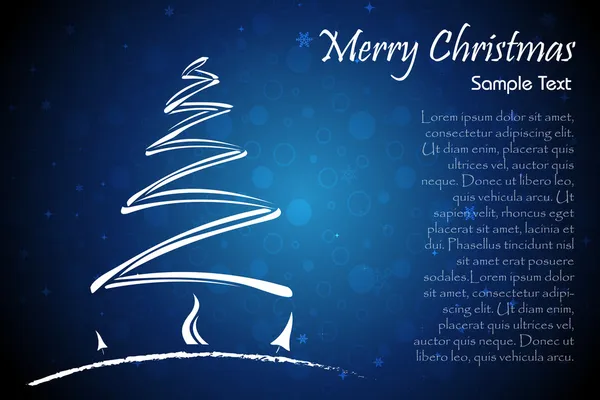 Feliz cartão de Natal com árvore de xmas — Fotografia de Stock
