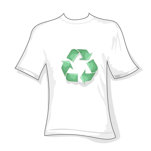 Ανακύκλωσης t-shirt — Φωτογραφία Αρχείου