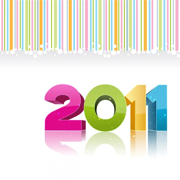 2011 cartão de ano novo — Fotografia de Stock