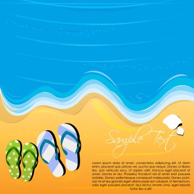 Beach background clipart