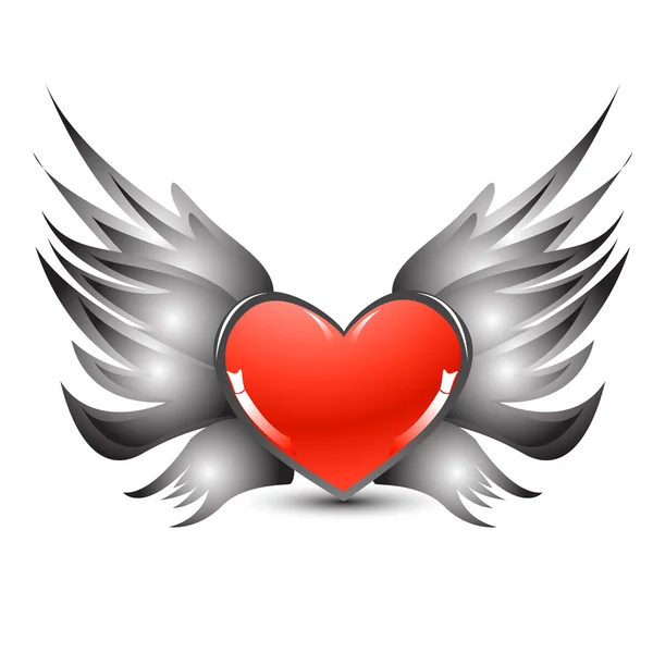 Flying heart — Stock Photo, Image