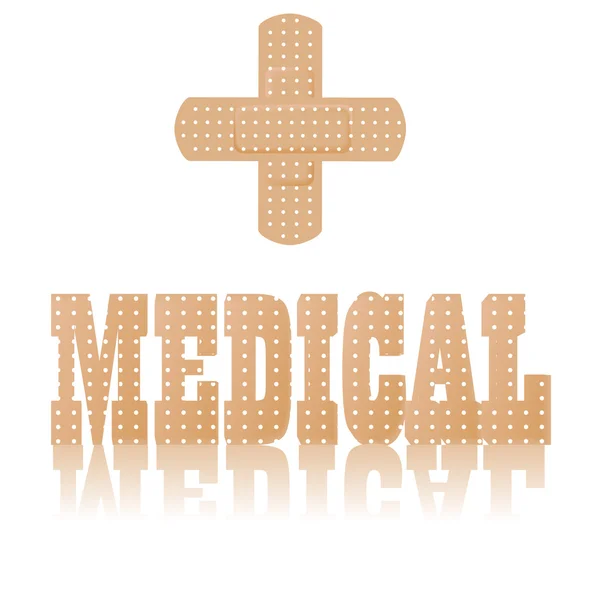 Testo e simbolo medico — Foto Stock
