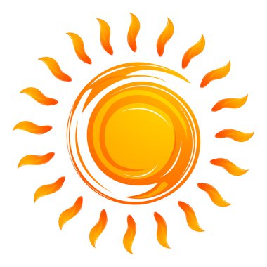 Warming sun clipart