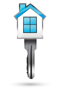 House with key clipart