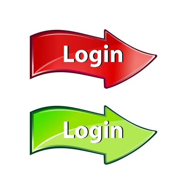 Login arrow — Stock Photo, Image