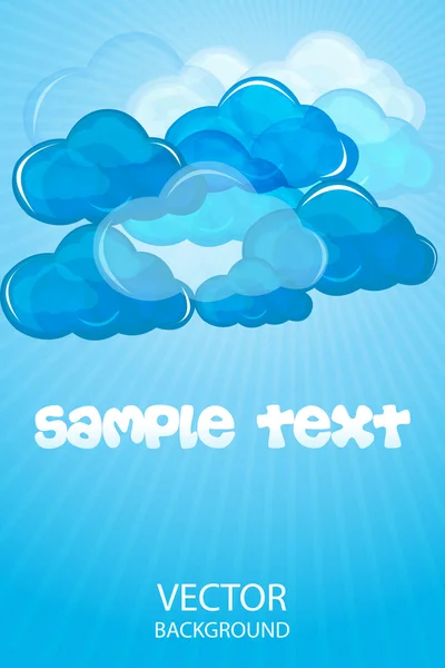 Blue and white clouds — Stock Photo, Image