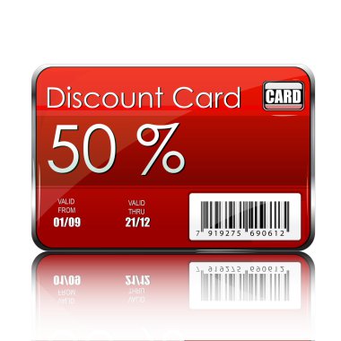 Discount card clipart