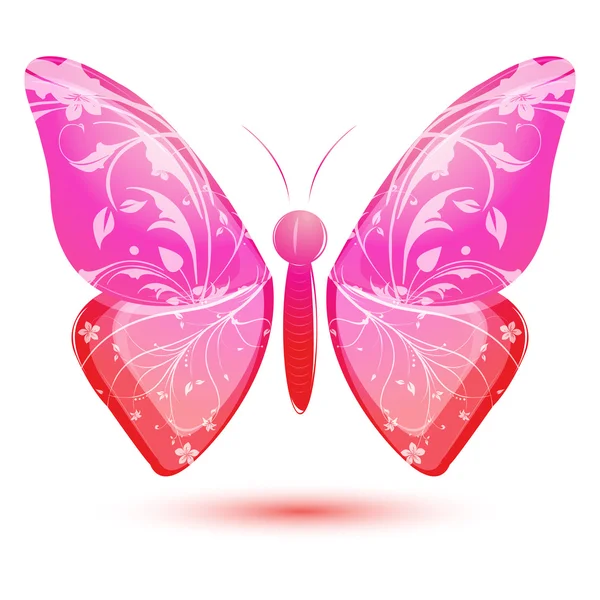 Kwiatowy motyl — Zdjęcie stockowe