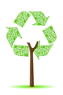 Recycle tree clipart