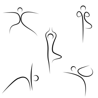Yoga sketch clipart
