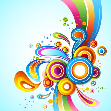 Colorful abstract background clipart