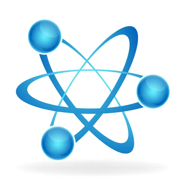 Ikona atomu — Zdjęcie stockowe