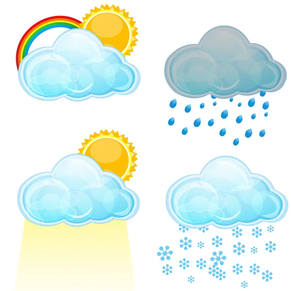 Typy počasí — Stock fotografie