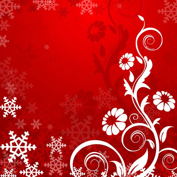 Cartão de Natal floral — Fotografia de Stock