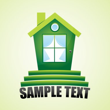 Green home clipart